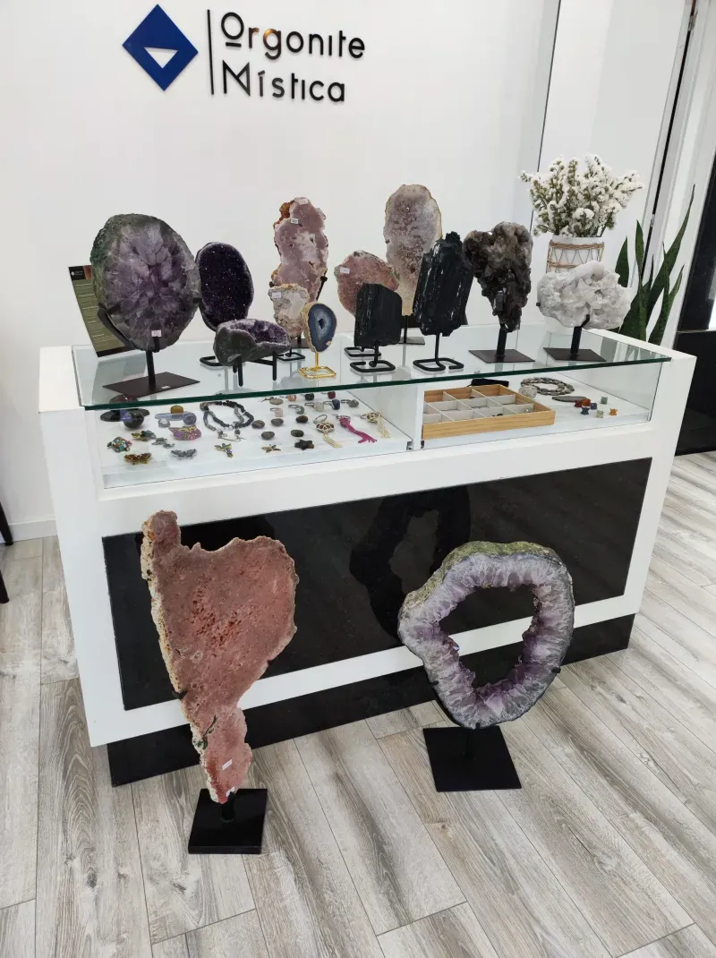 Portal Ametista, Argola Ametista, Ametista Rosa, Turmalina Negra, Quartzo